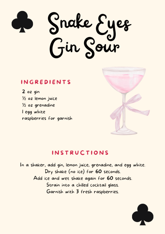 Cupid Casino Drink Recipe Gin Sour